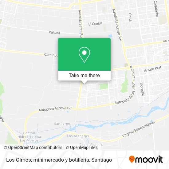 Los Olmos, minimercado y botillería map