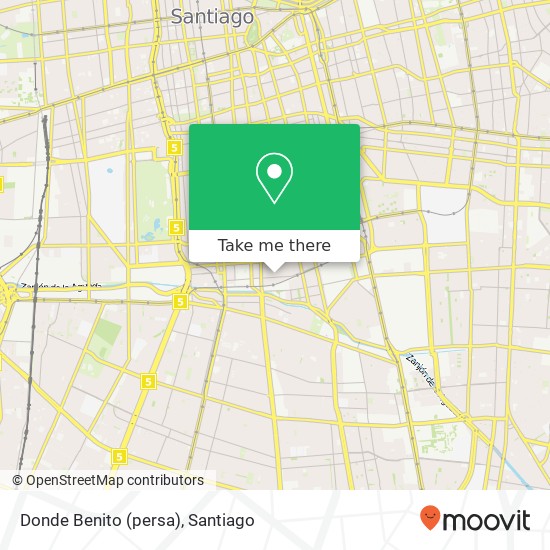 Donde Benito (persa) map