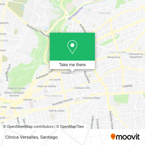 Clínica Versalles map