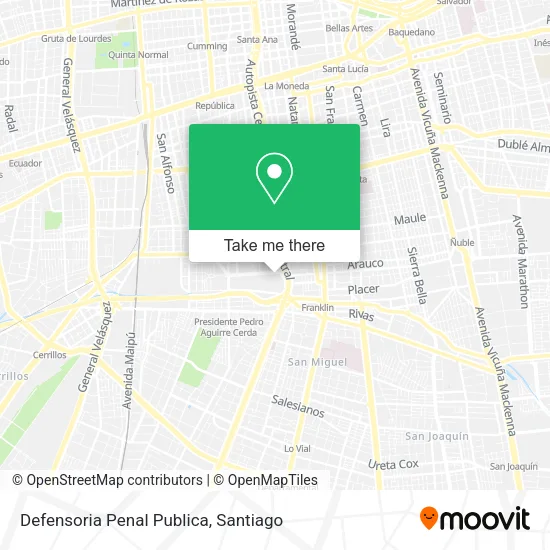 Defensoria Penal Publica map
