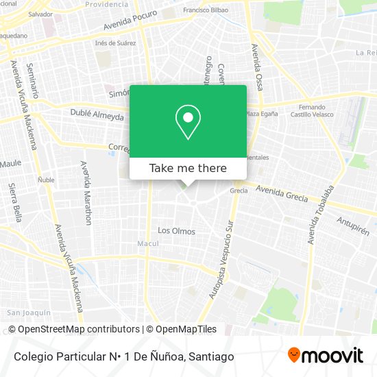 Colegio Particular N• 1 De Ñuñoa map