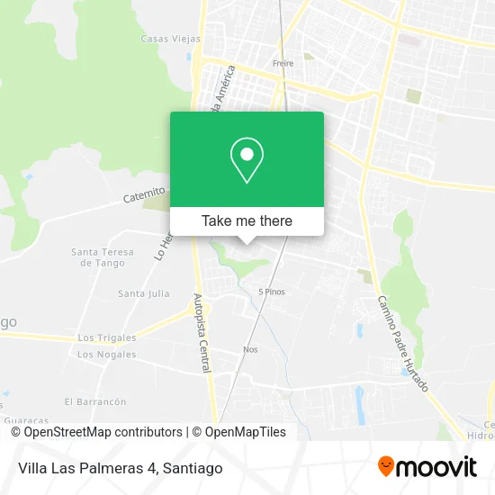 Villa Las Palmeras 4 map