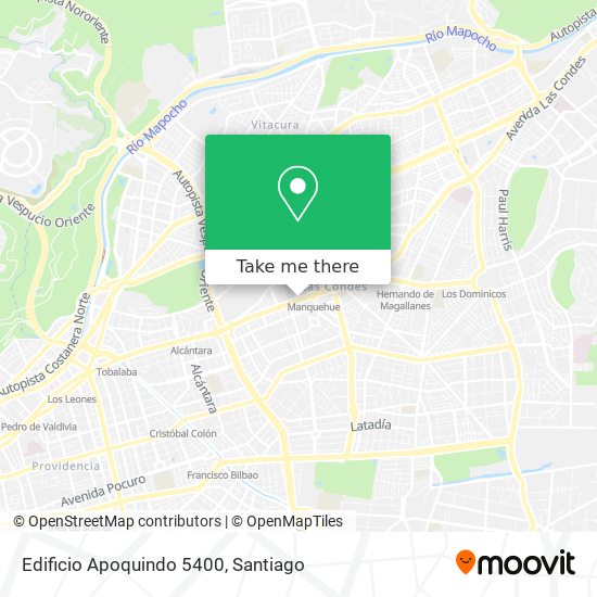 Mapa de Edificio Apoquindo 5400