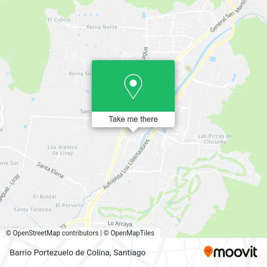 Barrio Portezuelo de Colina map