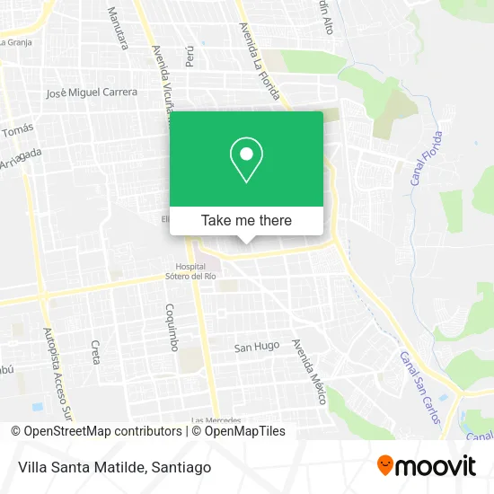 Villa Santa Matilde map