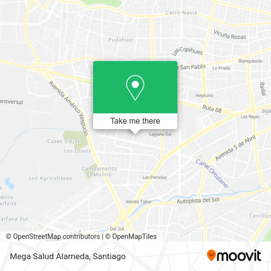 Mega Salud Alameda map