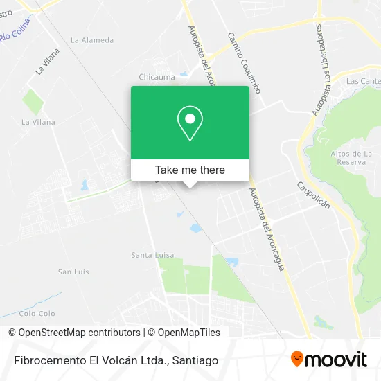 Fibrocemento El Volcán Ltda. map