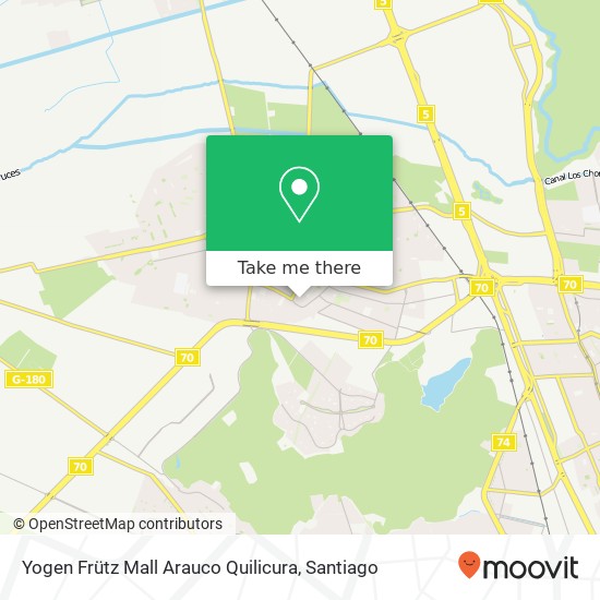 Yogen Frütz Mall Arauco Quilicura map