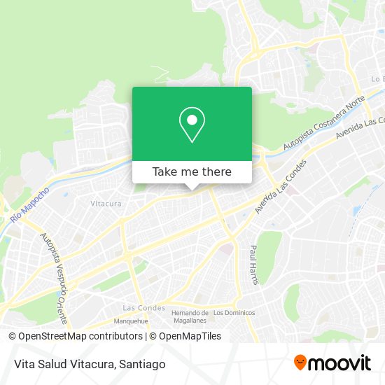 Vita Salud Vitacura map