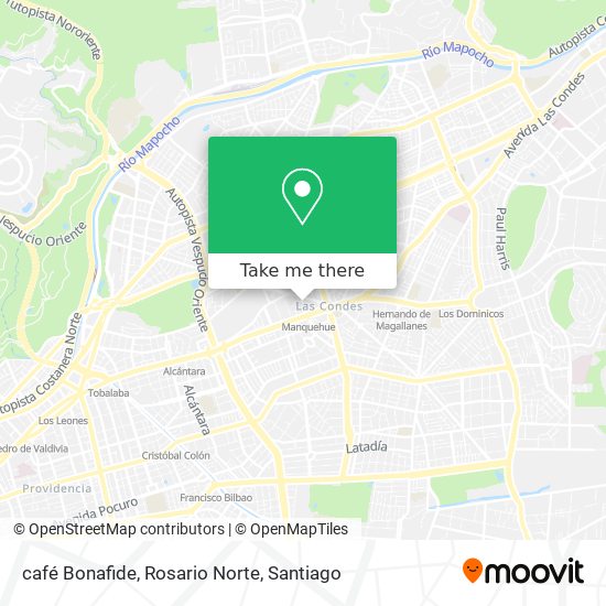 café Bonafide, Rosario Norte map