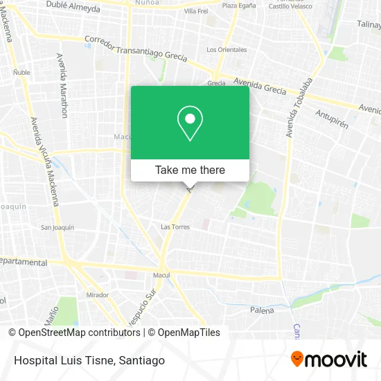 Hospital Luis Tisne map