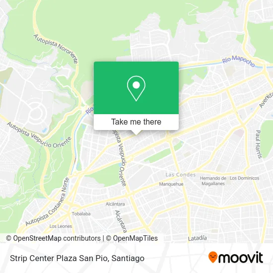 Strip Center Plaza San Pio map