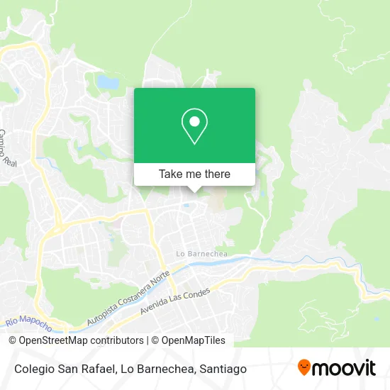 Mapa de Colegio San Rafael, Lo Barnechea