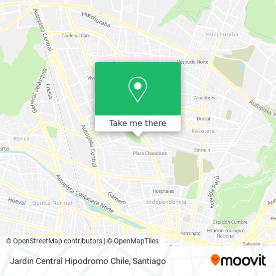 Jardin Central Hipodromo Chile map