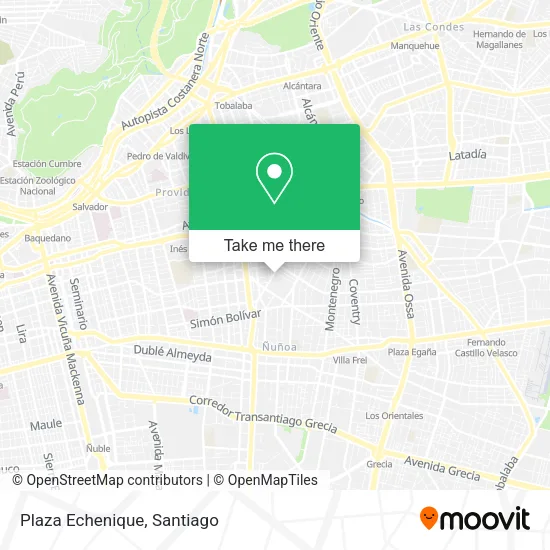 Plaza Echenique map