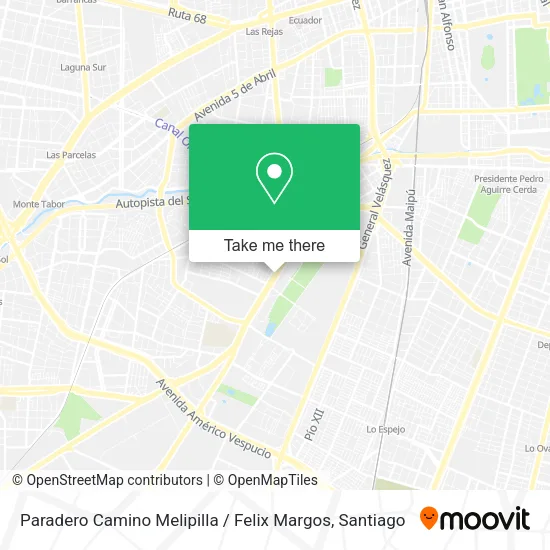 Paradero Camino Melipilla / Felix Margos map