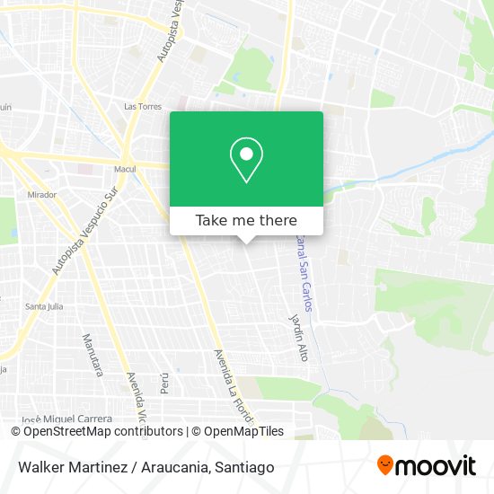 Walker Martinez / Araucania map
