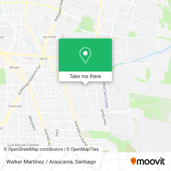 Walker Martinez / Araucania map