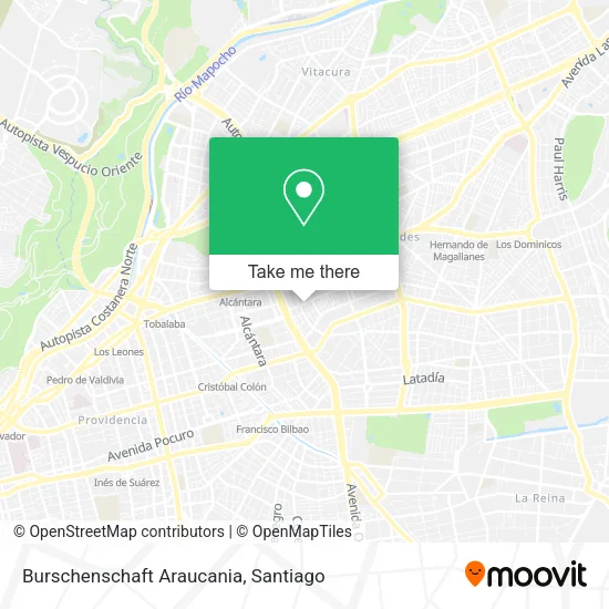 Mapa de Burschenschaft Araucania