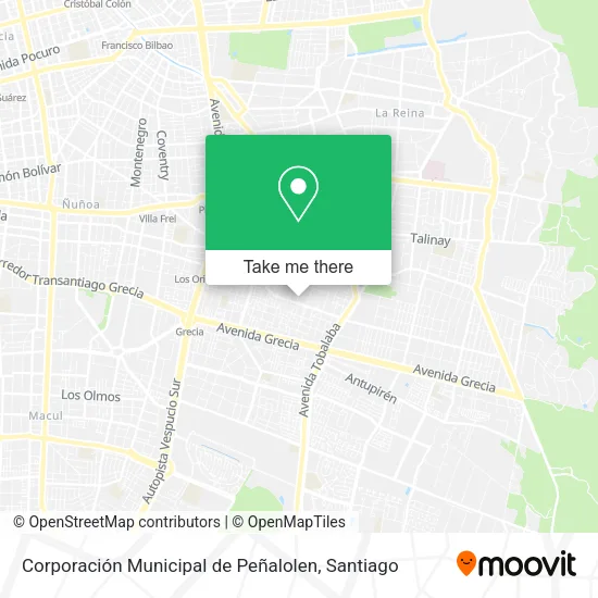 Corporación Municipal de Peñalolen map