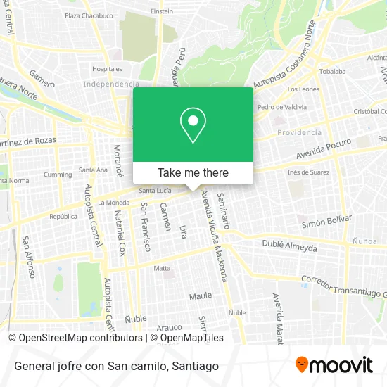 General jofre con San camilo map