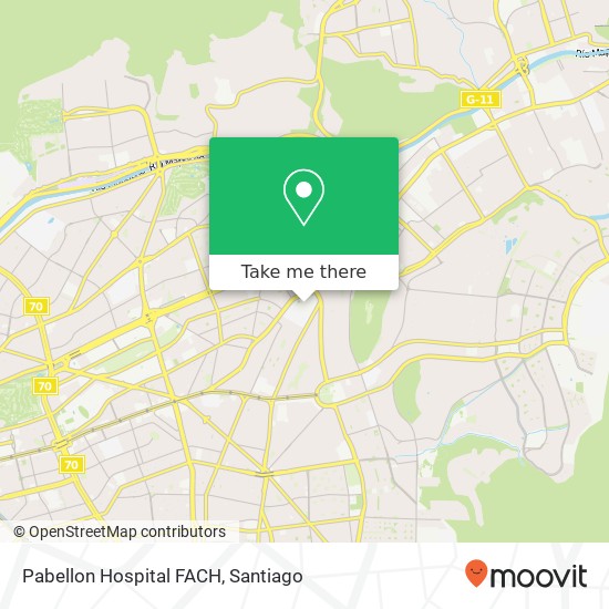 Pabellon Hospital FACH map