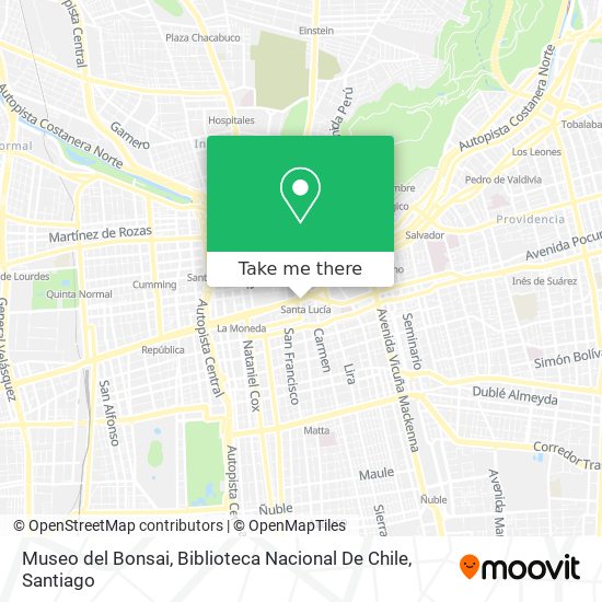 Museo del Bonsai, Biblioteca Nacional De Chile map