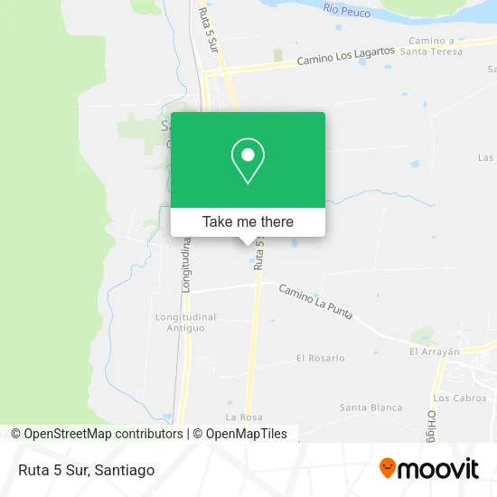 Ruta 5 Sur map