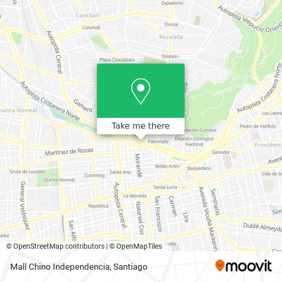 Mall Chino Independencia map