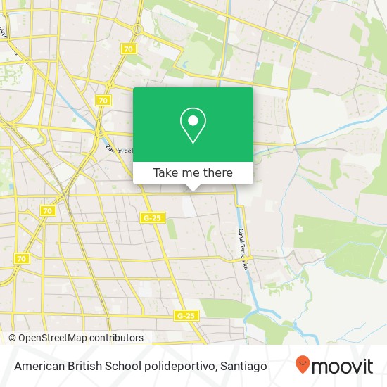 Mapa de American British School polideportivo