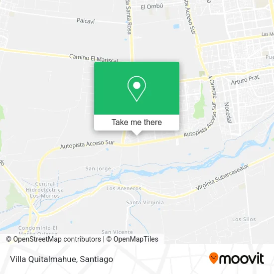 Villa Quitalmahue map