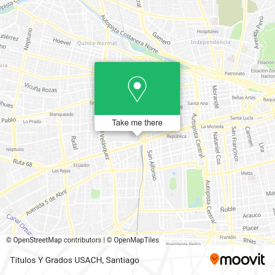Titulos Y Grados USACH map