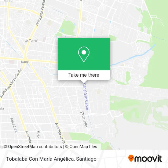 Tobalaba Con María Angélica map