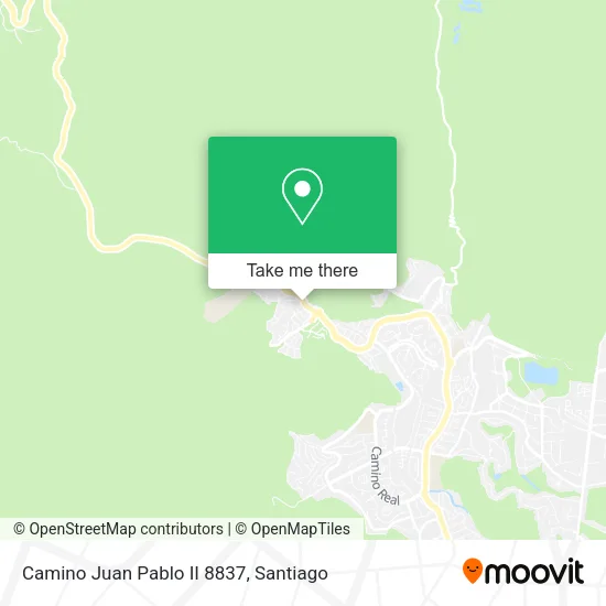 Camino Juan Pablo II 8837 map