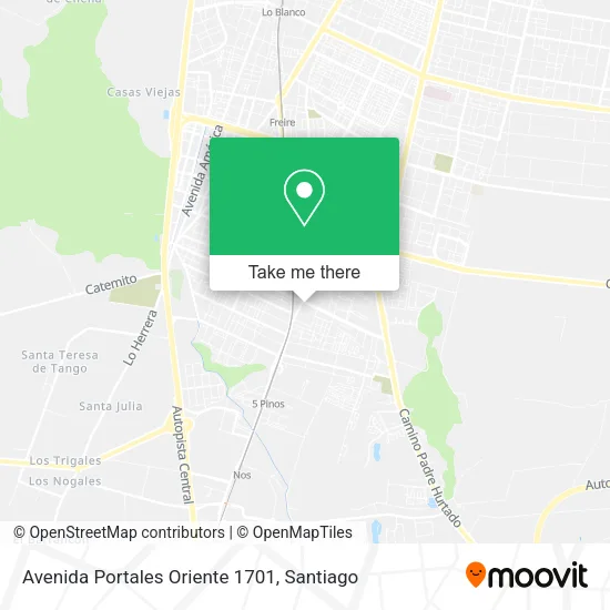 Avenida Portales Oriente 1701 map