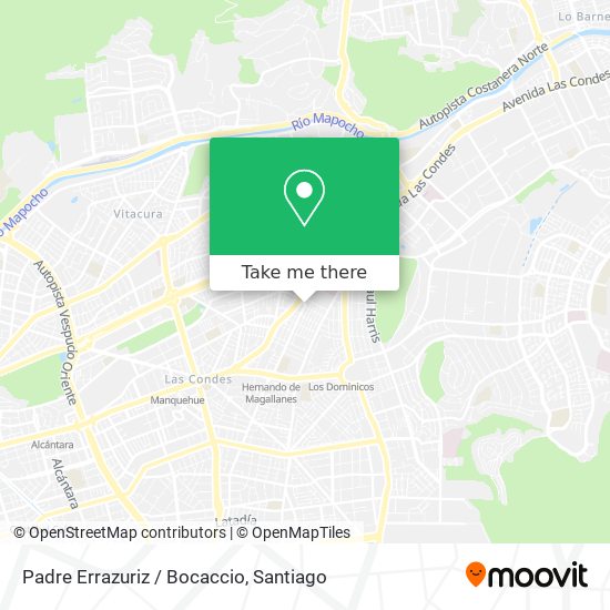 Padre Errazuriz / Bocaccio map