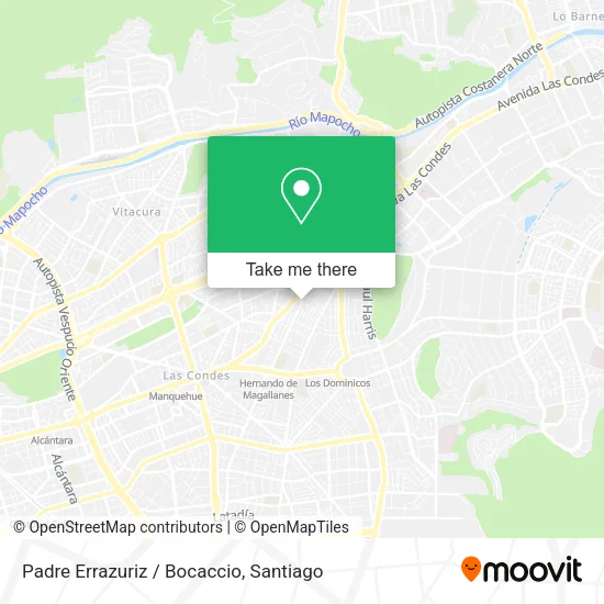Padre Errazuriz / Bocaccio map