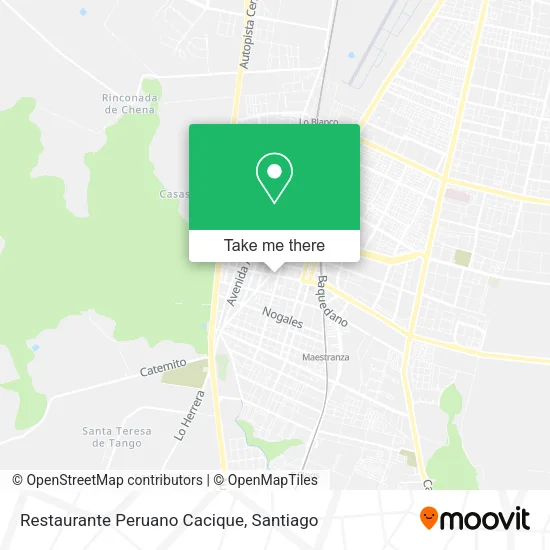 Restaurante Peruano Cacique map