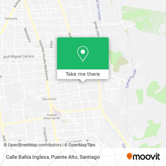 Calle Bahia Inglesa, Puente Alto map