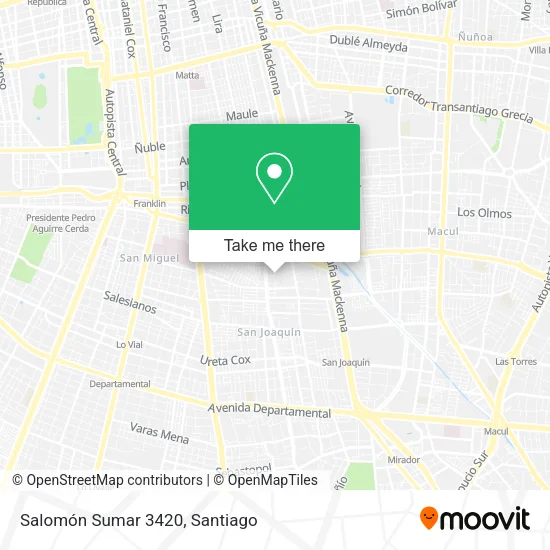Salomón Sumar 3420 map