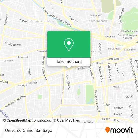 Universo Chino map