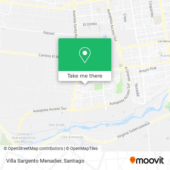 Villa Sargento Menadier map