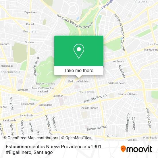 Estacionamientos Nueva Providencia #1901 #Elgallinero map
