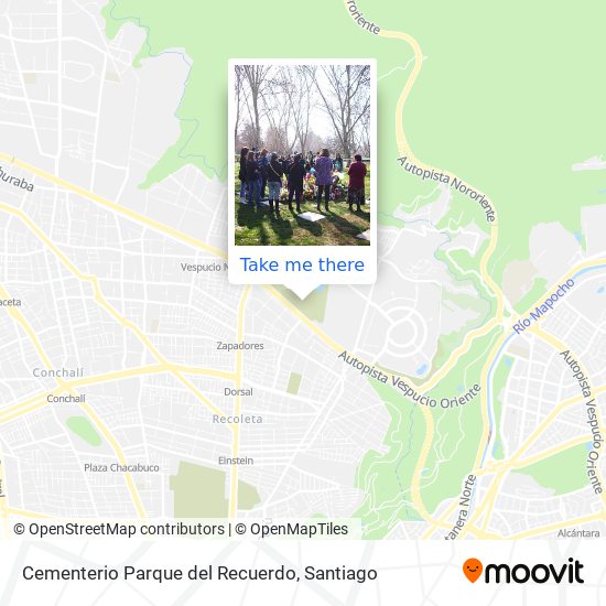 Cementerio Parque del Recuerdo map