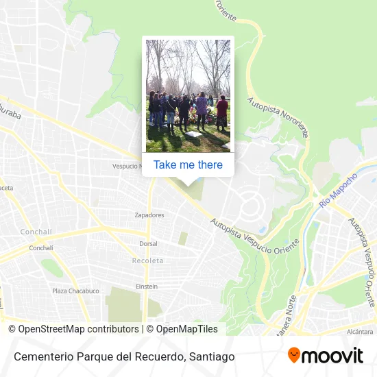 Cementerio Parque del Recuerdo map