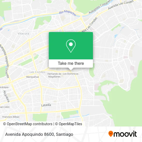 Avenida Apoquindo 8600 map