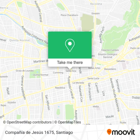 Compañía de Jesús 1675 map