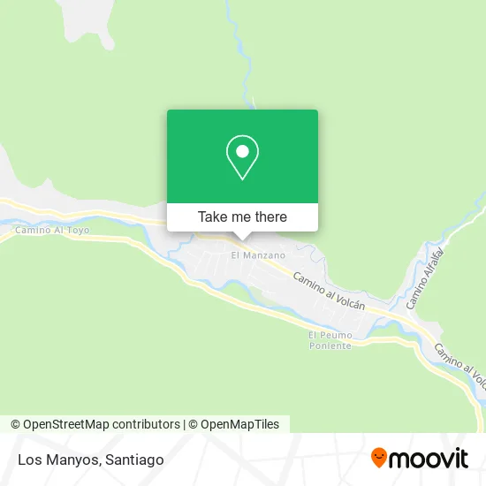 Los Manyos map