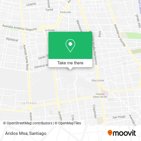 Áridos Msa map