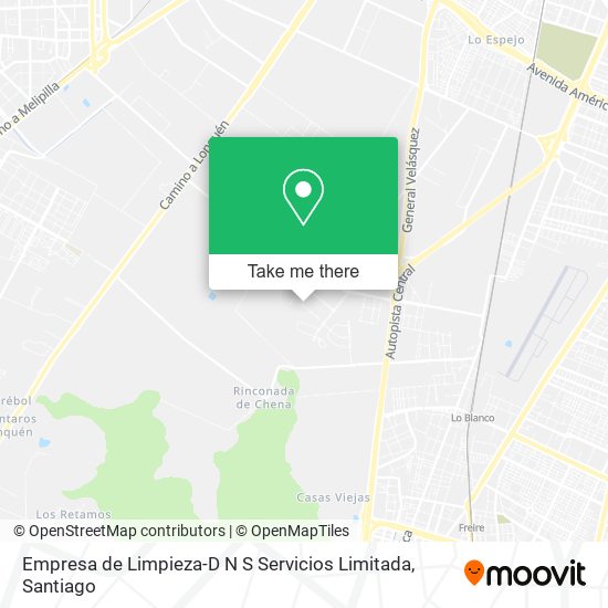 Mapa de Empresa de Limpieza-D N S Servicios Limitada